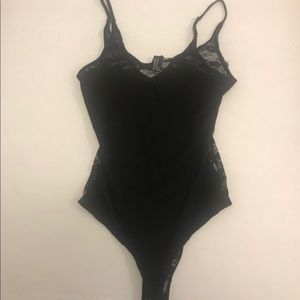Forever 21 Black lace bodysuit